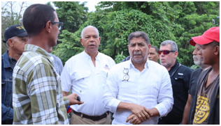 Ministerio de Agricultura auxilia productores de la Línea Noroeste