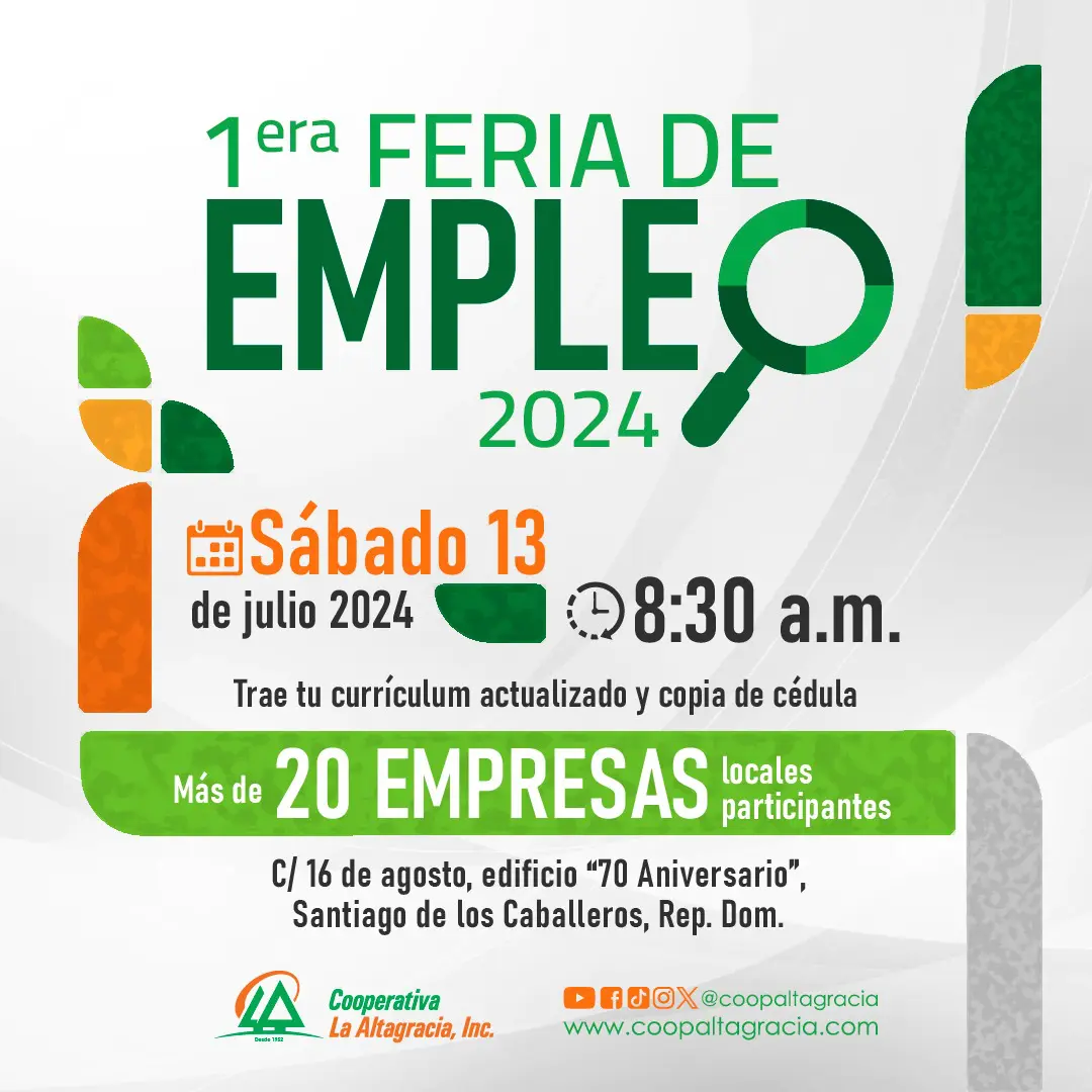 Feria de empleo en la cooperativa La Altagracia