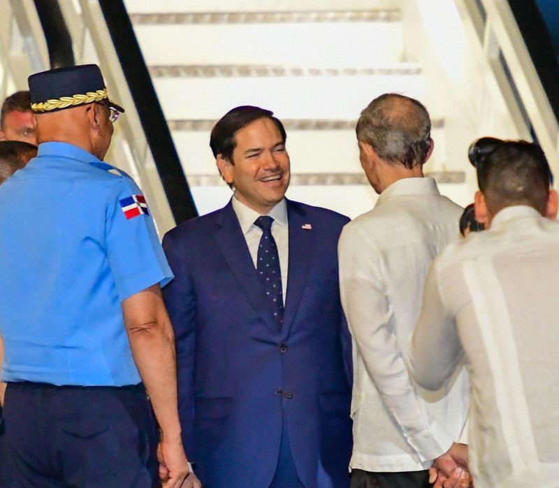 Marco Rubio llega a República Dominicana para su encuentro con Abinader
